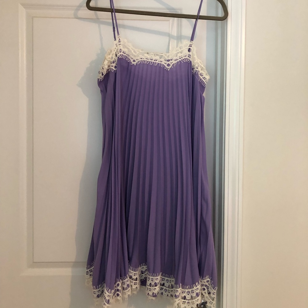 Lavender Anthropologie dress large